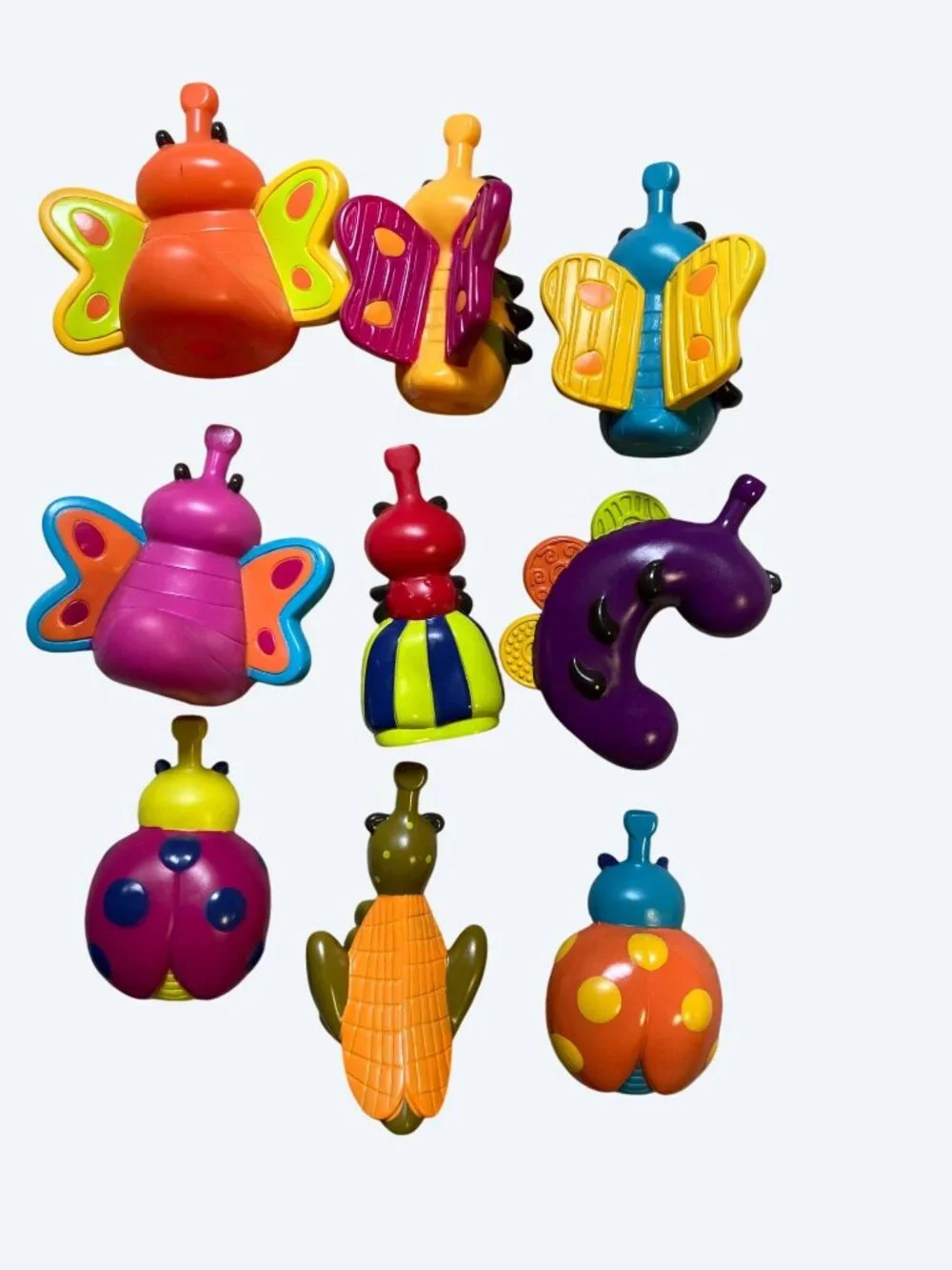 Stacking Ladybug Toy Multicolor Durable Plastic Interactive Play For Toddlers